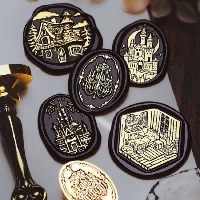 Wax Seal Stamp Set - Stempel do pieczęci z woskiem Vintage
