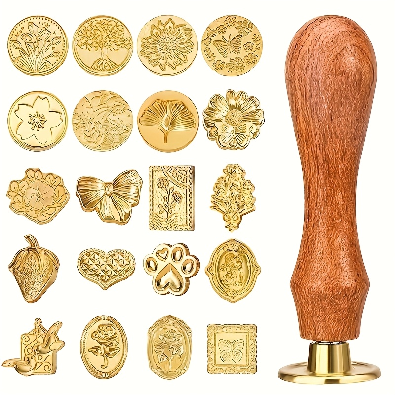 Wax Seal Stamp Set - 21-częściowy zestaw stempli do wosku w