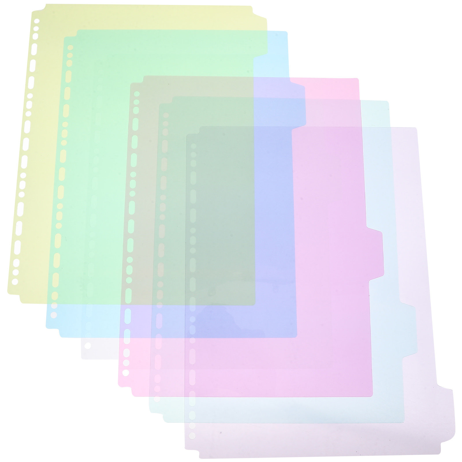 Tab Divider A4 - 6 sztuk plastikowych przekładek z zakładkami