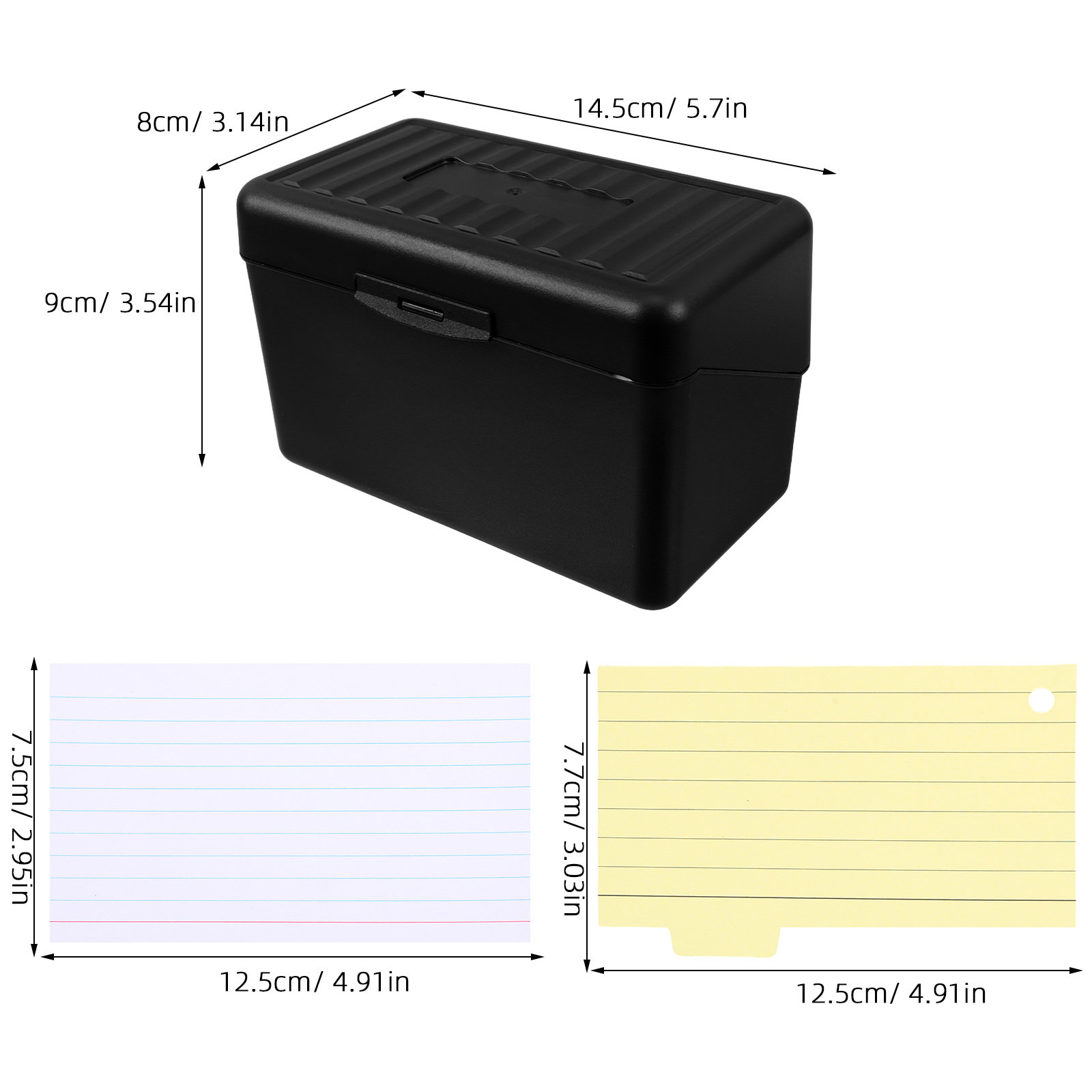 1 zestaw organizerów na karty  – Card Index Box recenzja i cena