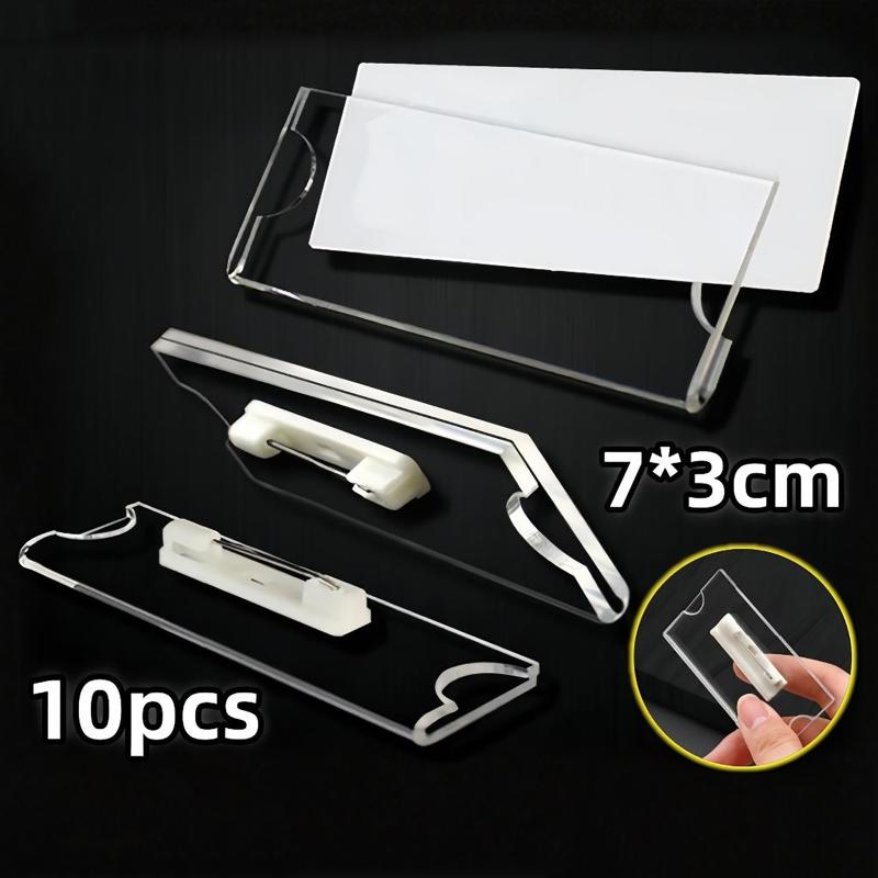 Przezroczysty klips z agrafką, – Index Card Holder recenzja i cena