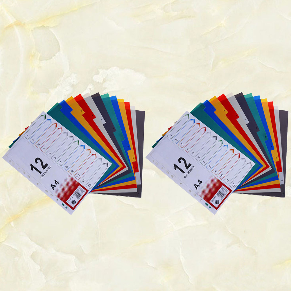 2 szt. wkładów do segregatora  – Tab Divider A4 recenzja i cena