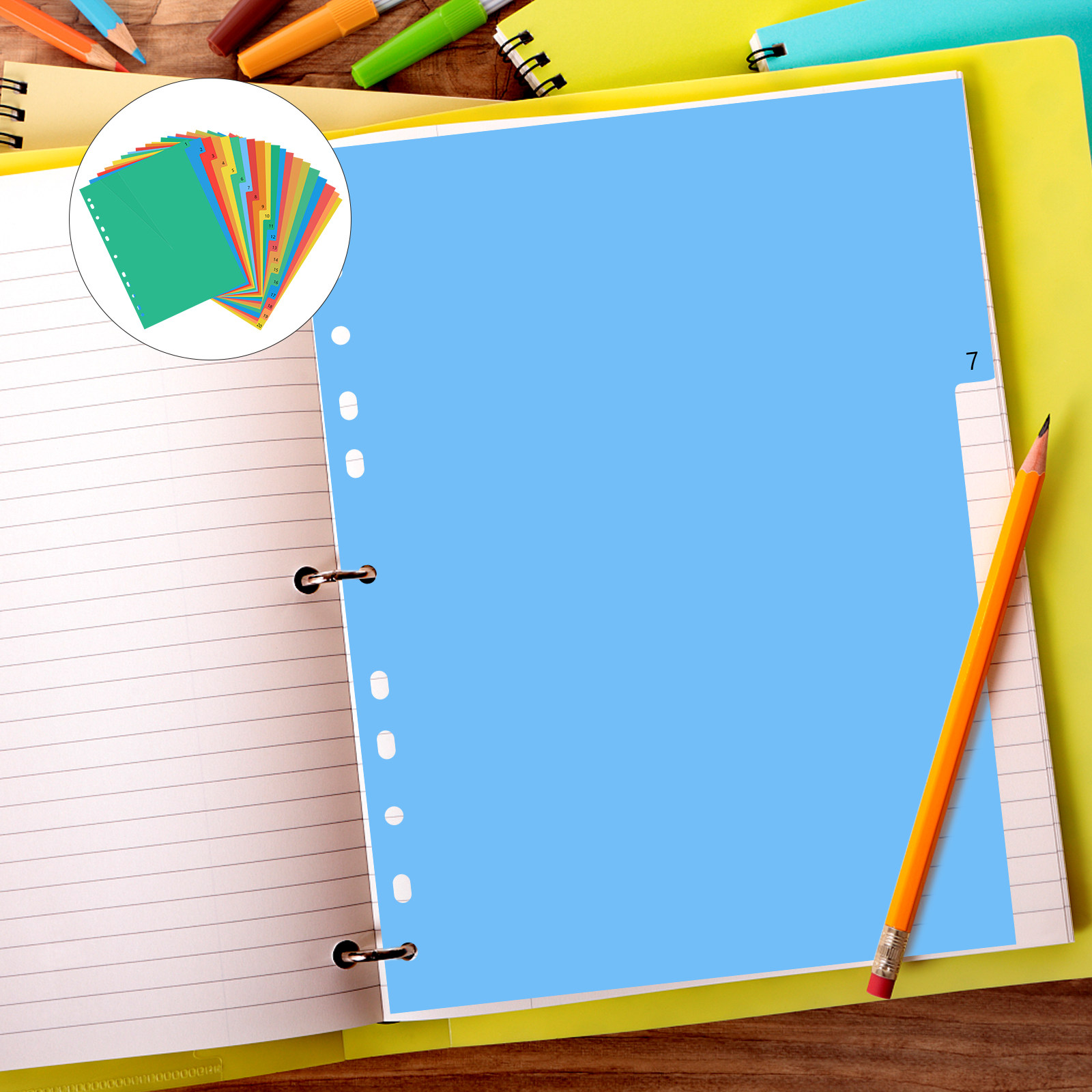 20 stron, format A4, kolorowe  – Tab Divider A4 recenzja i cena